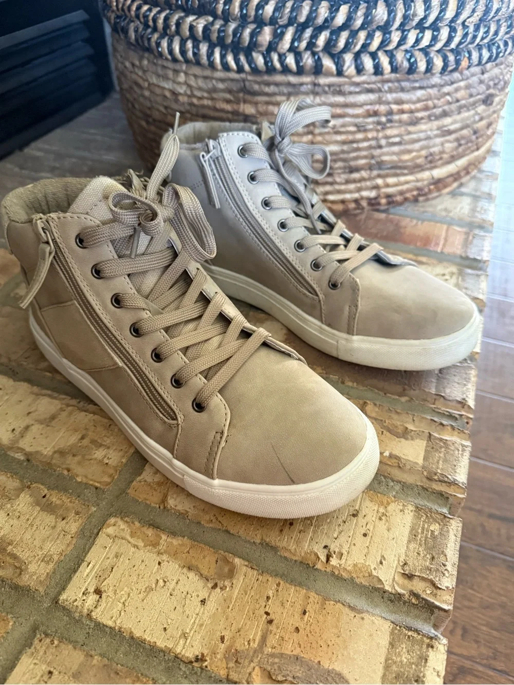 Maurices Women's High-Top Sneakers in Tan